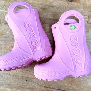 CROCS Light Pink Toddler Boots